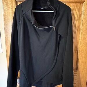 Athleta Black Fleece-Lined Jacket
